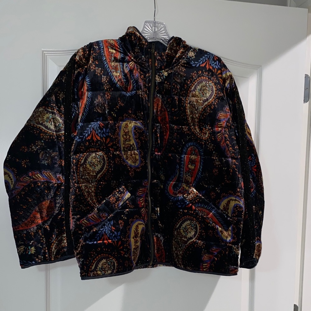 Johnny Was Multicolor Paisley Jacket